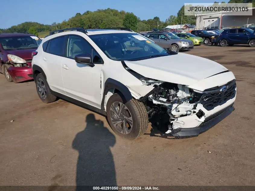 2024 Subaru Crosstrek Premium VIN: JF2GUADC8R8303105 Lot: 40291050