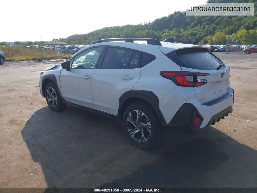 2024 Subaru Crosstrek Premium VIN: JF2GUADC8R8303105 Lot: 40291050