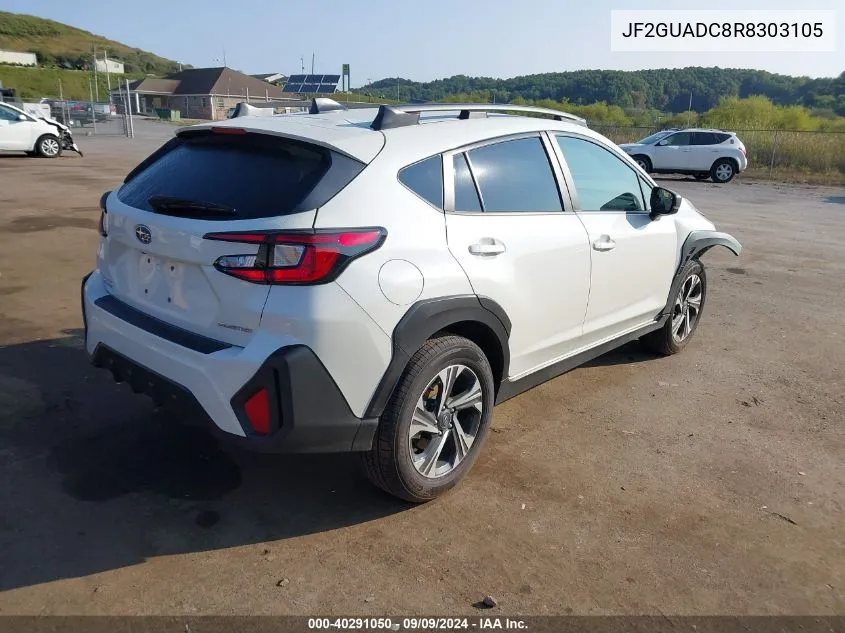 2024 Subaru Crosstrek Premium VIN: JF2GUADC8R8303105 Lot: 40291050