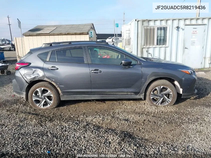 2024 Subaru Crosstrek Premium VIN: JF2GUADC5R8219436 Lot: 40304092