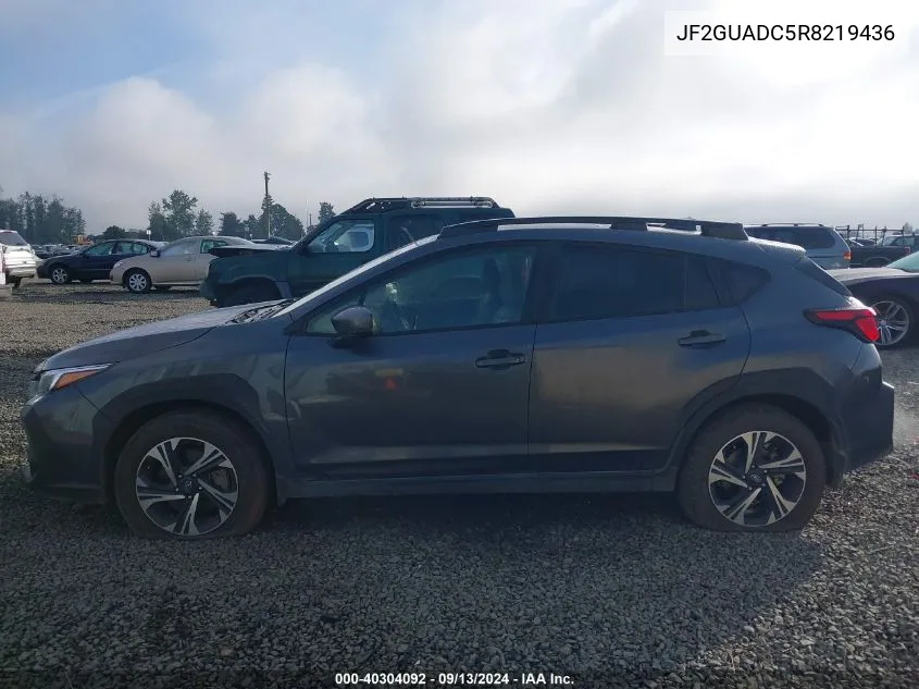 2024 Subaru Crosstrek Premium VIN: JF2GUADC5R8219436 Lot: 40304092