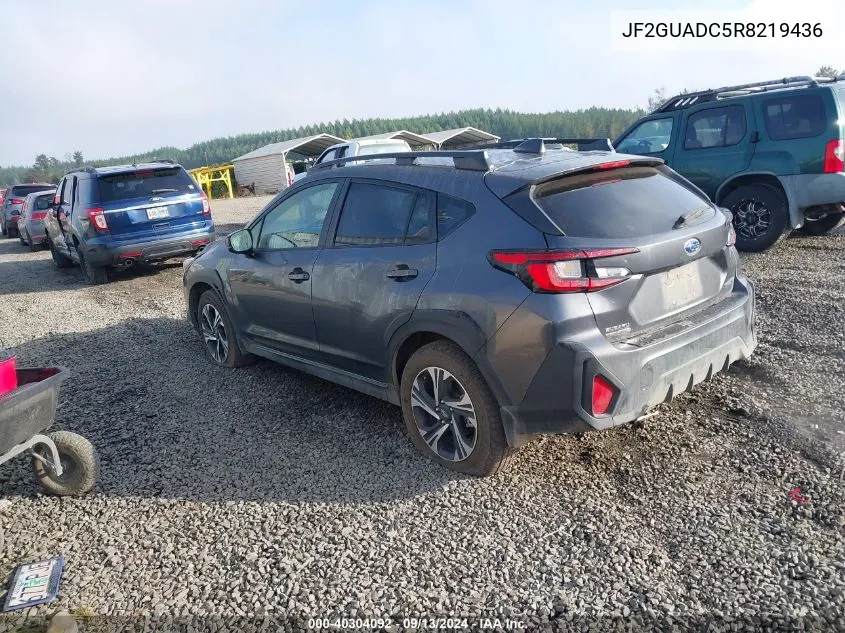 2024 Subaru Crosstrek Premium VIN: JF2GUADC5R8219436 Lot: 40304092