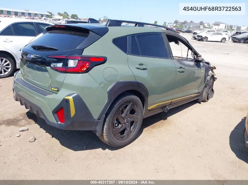 2024 Subaru Crosstrek Sport VIN: 4S4GUHF68R3722563 Lot: 40317207