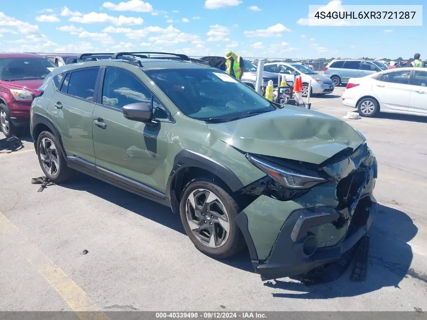 2024 Subaru Crosstrek Limited VIN: 4S4GUHL6XR3721287 Lot: 40339498