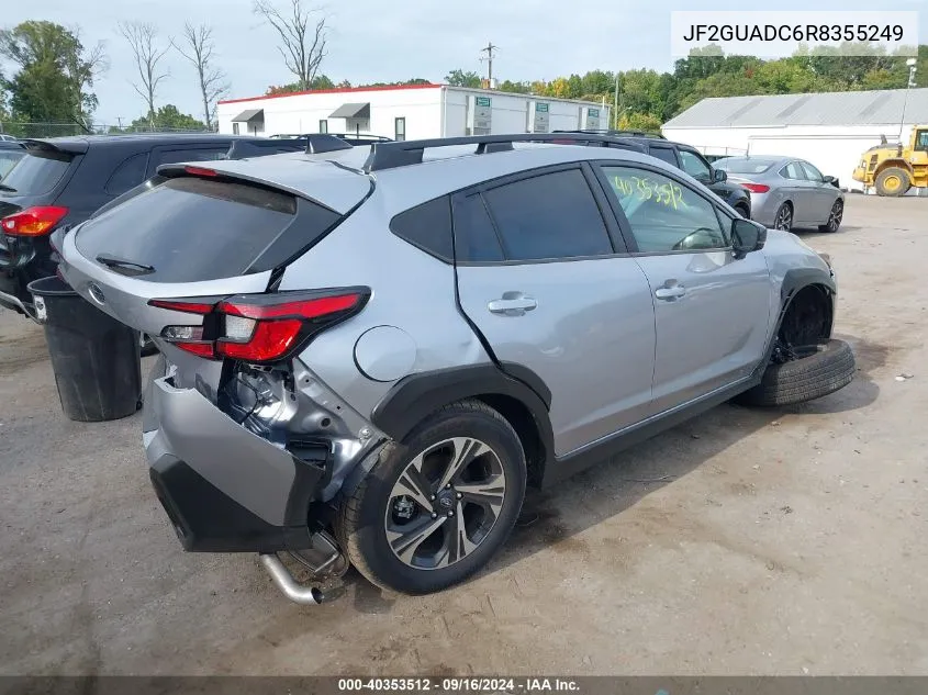 2024 Subaru Crosstrek Premium VIN: JF2GUADC6R8355249 Lot: 40353512