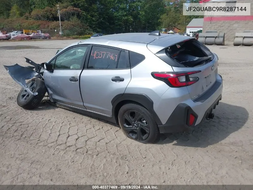 2024 Subaru Crosstrek VIN: JF2GUABC9R8287144 Lot: 40377469