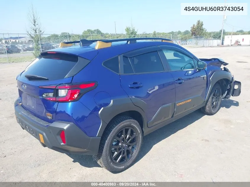 2024 Subaru Crosstrek Wilderness VIN: 4S4GUHU60R3743054 Lot: 40400983