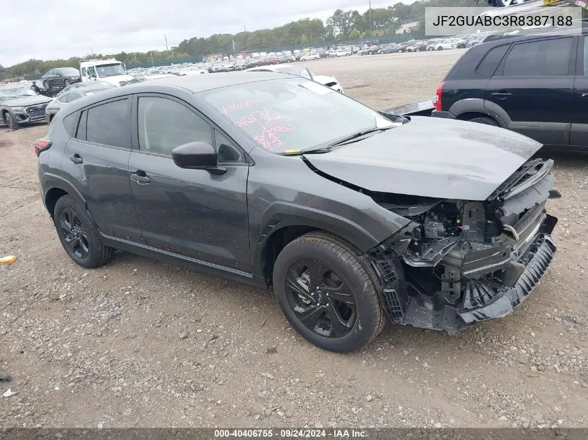 2024 Subaru Crosstrek VIN: JF2GUABC3R8387188 Lot: 40406755