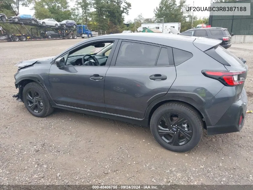 2024 Subaru Crosstrek VIN: JF2GUABC3R8387188 Lot: 40406755