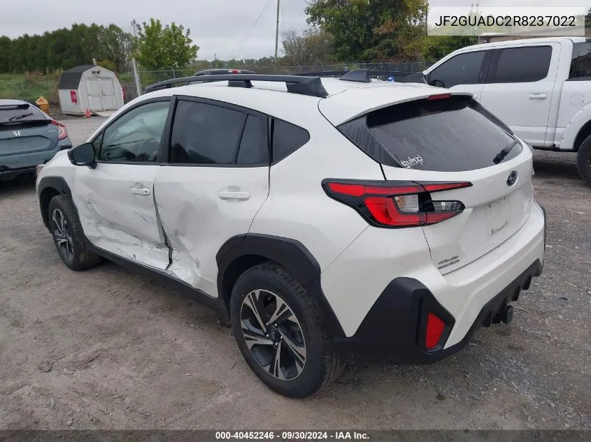 2024 Subaru Crosstrek Premium VIN: JF2GUADC2R8237022 Lot: 40452246