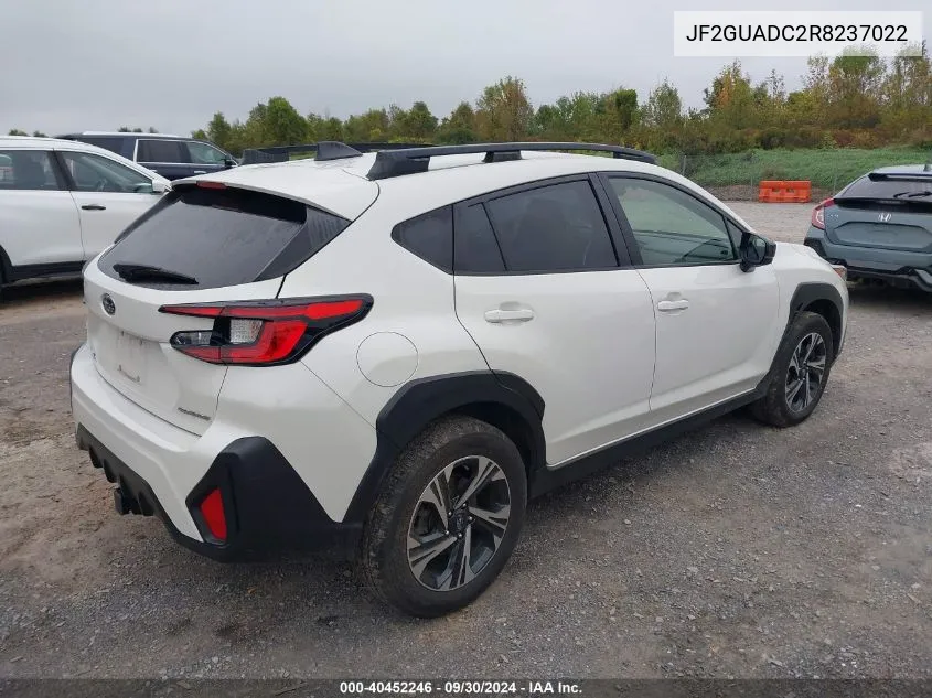 2024 Subaru Crosstrek Premium VIN: JF2GUADC2R8237022 Lot: 40452246