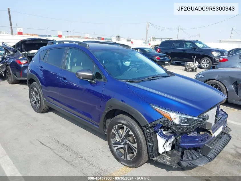 2024 Subaru Crosstrek Premium VIN: JF2GUADC9R8300343 Lot: 40457903