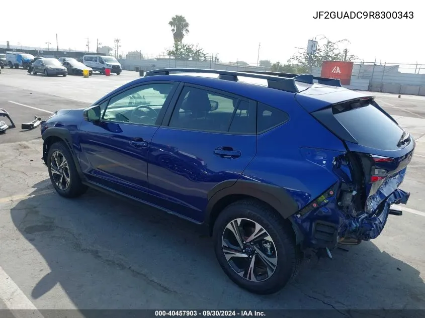 2024 Subaru Crosstrek Premium VIN: JF2GUADC9R8300343 Lot: 40457903