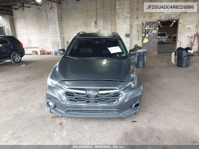 2024 Subaru Crosstrek Premium VIN: JF2GUADC4R8226586 Lot: 40458632