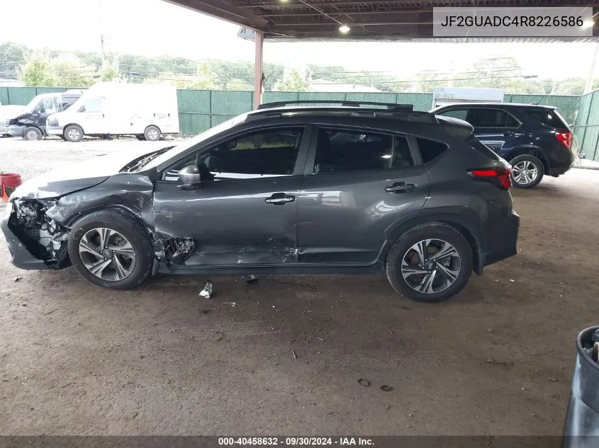 2024 Subaru Crosstrek Premium VIN: JF2GUADC4R8226586 Lot: 40458632