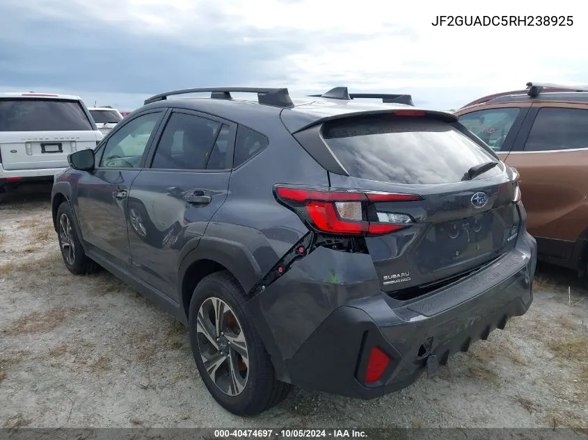 2024 Subaru Crosstrek Premium VIN: JF2GUADC5RH238925 Lot: 40474697