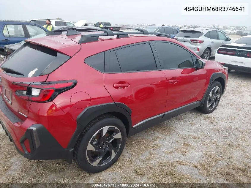 2024 Subaru Crosstrek Limited VIN: 4S4GUHM68R3746641 Lot: 40476733