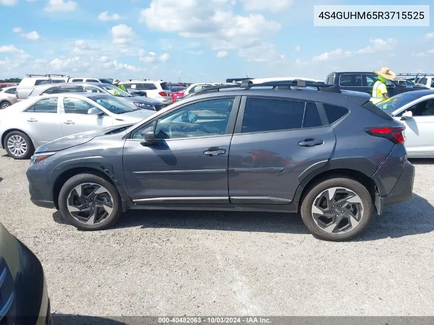 2024 Subaru Crosstrek Limited VIN: 4S4GUHM65R3715525 Lot: 40482063