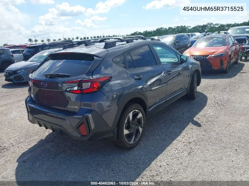 2024 Subaru Crosstrek Limited VIN: 4S4GUHM65R3715525 Lot: 40482063