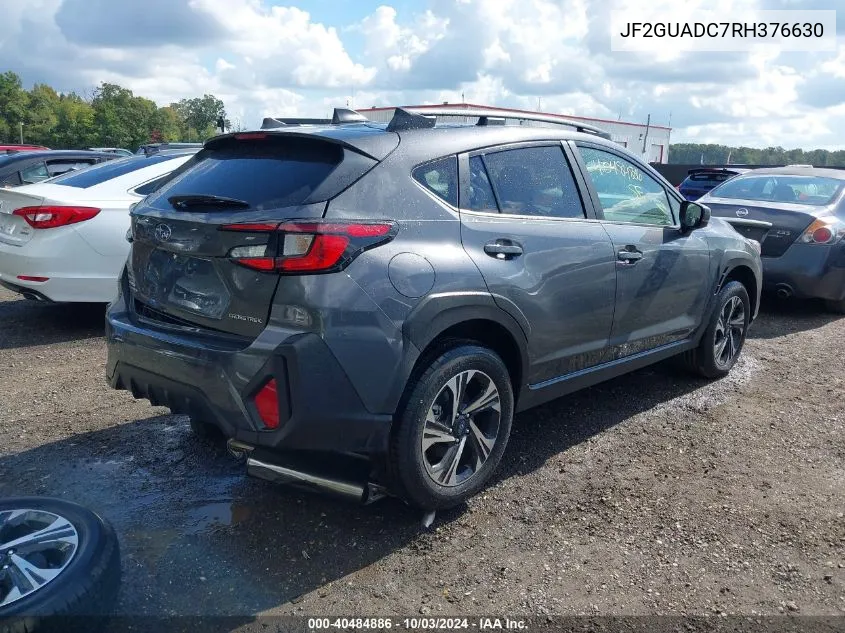 2024 Subaru Crosstrek Premium VIN: JF2GUADC7RH376630 Lot: 40484886