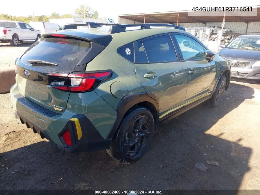 2024 Subaru Crosstrek Sport VIN: 4S4GUHF61R3716541 Lot: 40502469