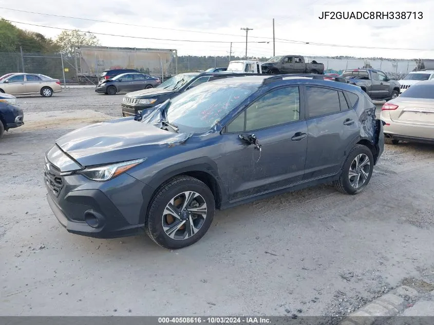 2024 Subaru Crosstrek Premium VIN: JF2GUADC8RH338713 Lot: 40508616