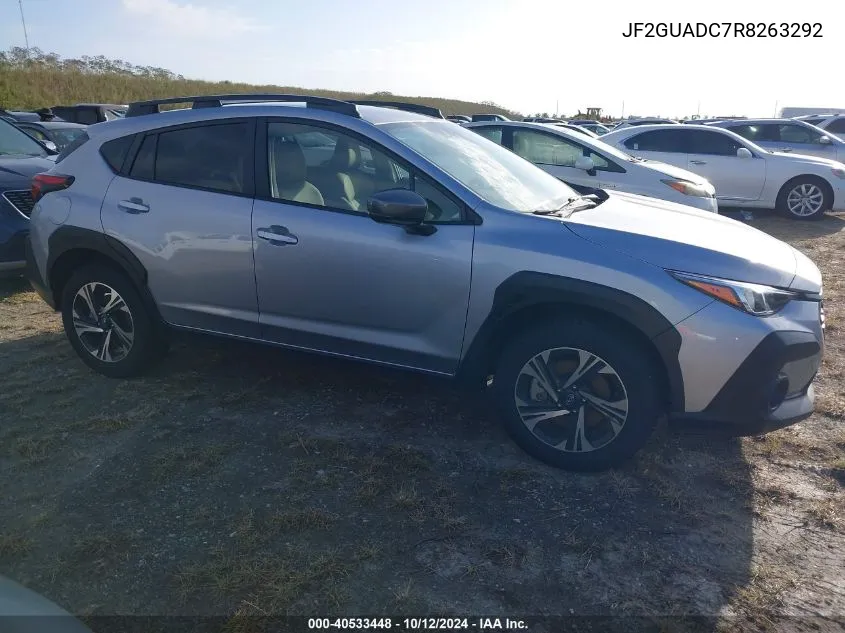 2024 Subaru Crosstrek Premium VIN: JF2GUADC7R8263292 Lot: 40533448