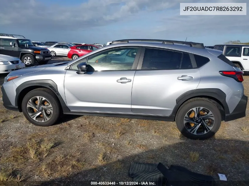 2024 Subaru Crosstrek Premium VIN: JF2GUADC7R8263292 Lot: 40533448