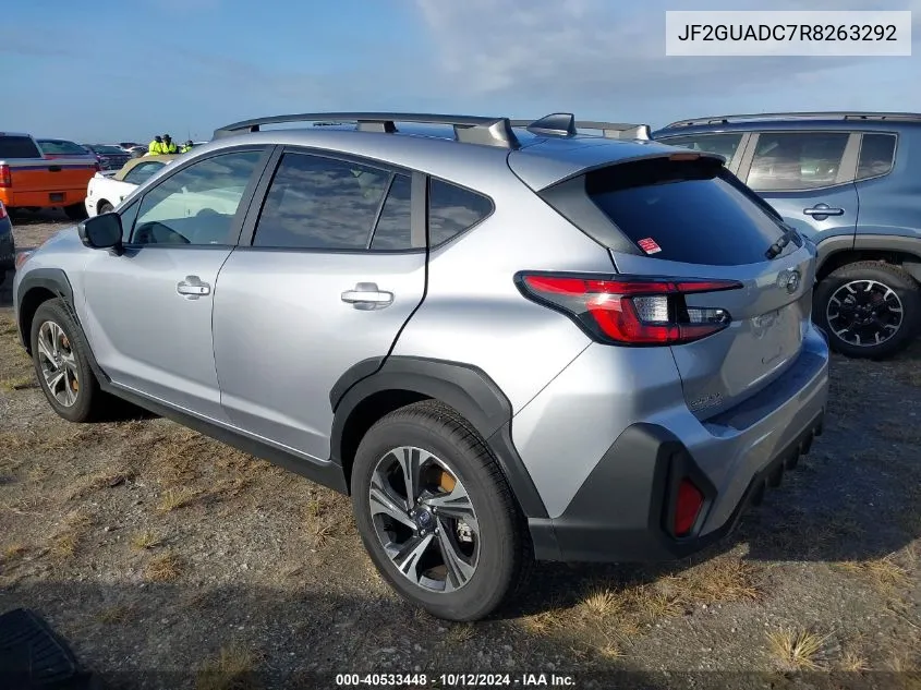 2024 Subaru Crosstrek Premium VIN: JF2GUADC7R8263292 Lot: 40533448