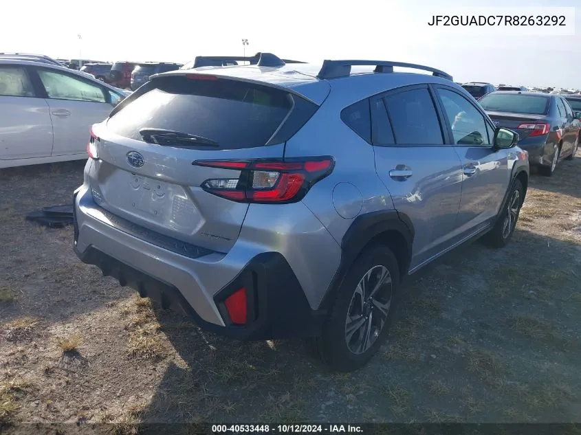 2024 Subaru Crosstrek Premium VIN: JF2GUADC7R8263292 Lot: 40533448