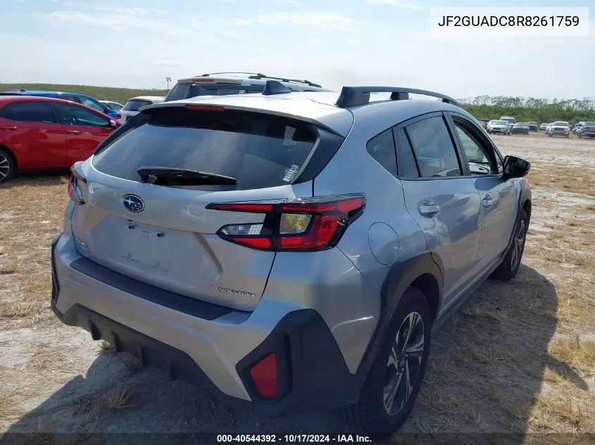 2024 Subaru Crosstrek Premium VIN: JF2GUADC8R8261759 Lot: 40544392