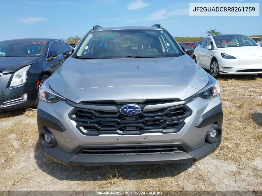 2024 Subaru Crosstrek Premium VIN: JF2GUADC8R8261759 Lot: 40544392