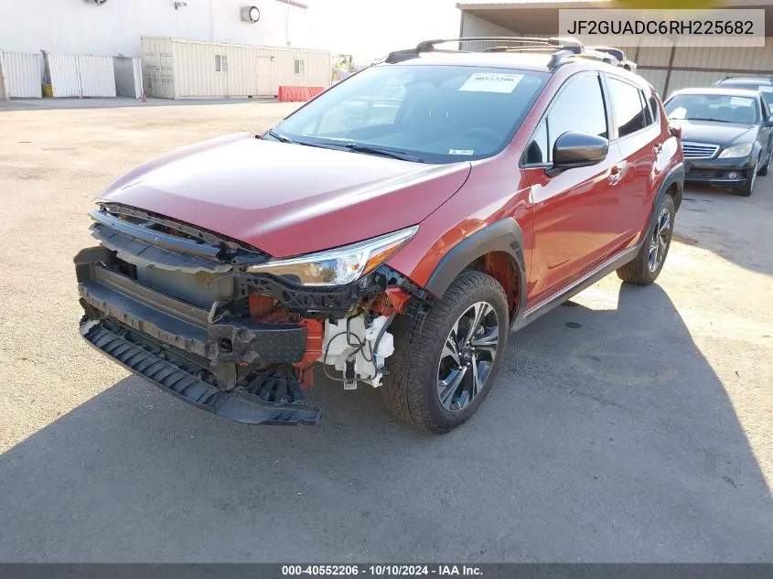 2024 Subaru Crosstrek Premium VIN: JF2GUADC6RH225682 Lot: 40552206