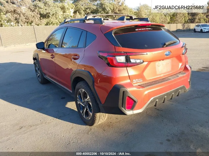 2024 Subaru Crosstrek Premium VIN: JF2GUADC6RH225682 Lot: 40552206