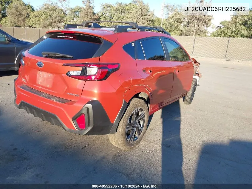 2024 Subaru Crosstrek Premium VIN: JF2GUADC6RH225682 Lot: 40552206