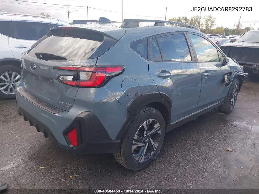 2024 Subaru Crosstrek Premium VIN: JF2GUADC6R8292783 Lot: 40584459