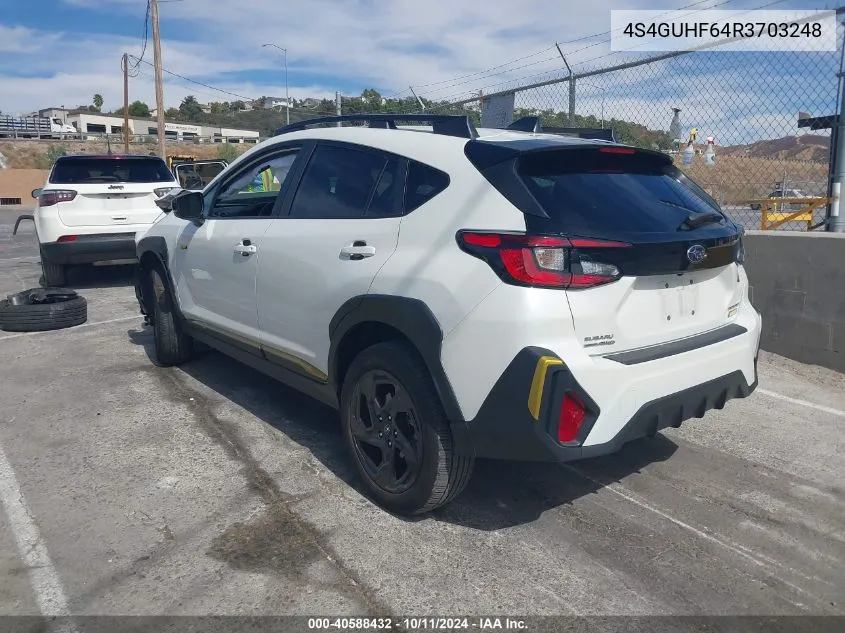 2024 Subaru Crosstrek Sport VIN: 4S4GUHF64R3703248 Lot: 40588432