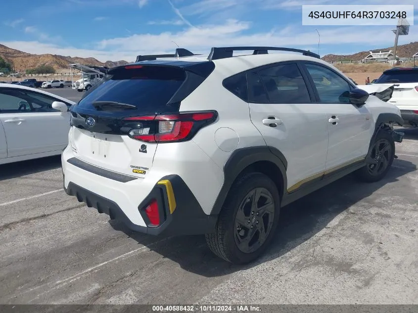 2024 Subaru Crosstrek Sport VIN: 4S4GUHF64R3703248 Lot: 40588432