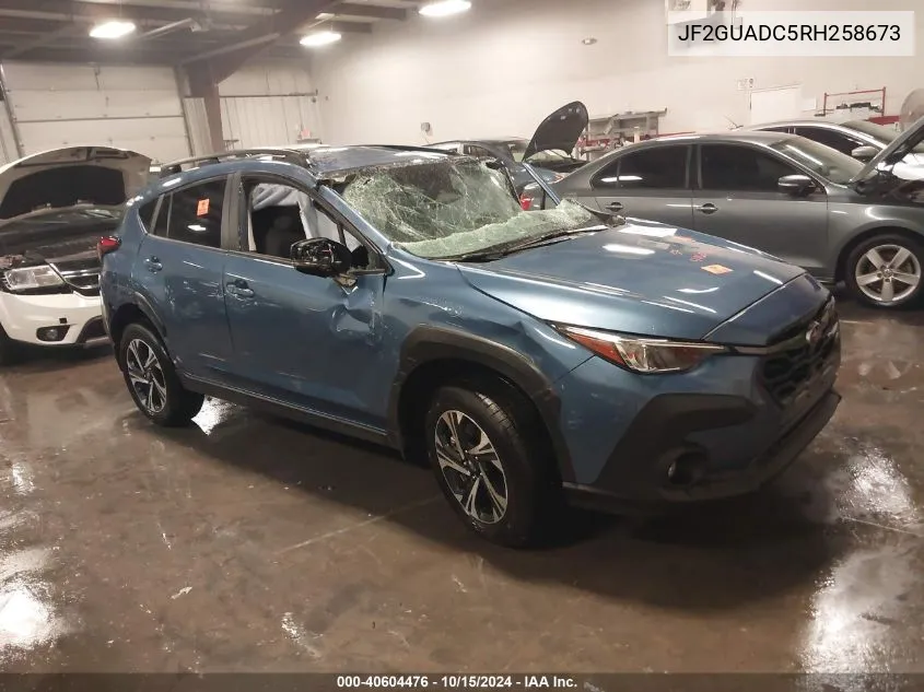 2024 Subaru Crosstrek Premium VIN: JF2GUADC5RH258673 Lot: 40604476