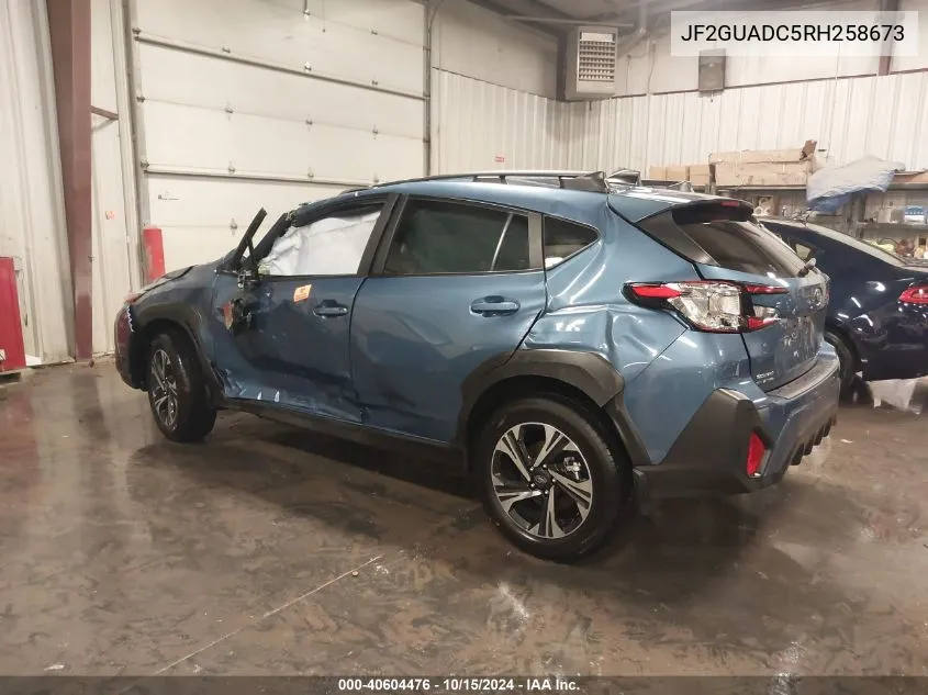 2024 Subaru Crosstrek Premium VIN: JF2GUADC5RH258673 Lot: 40604476