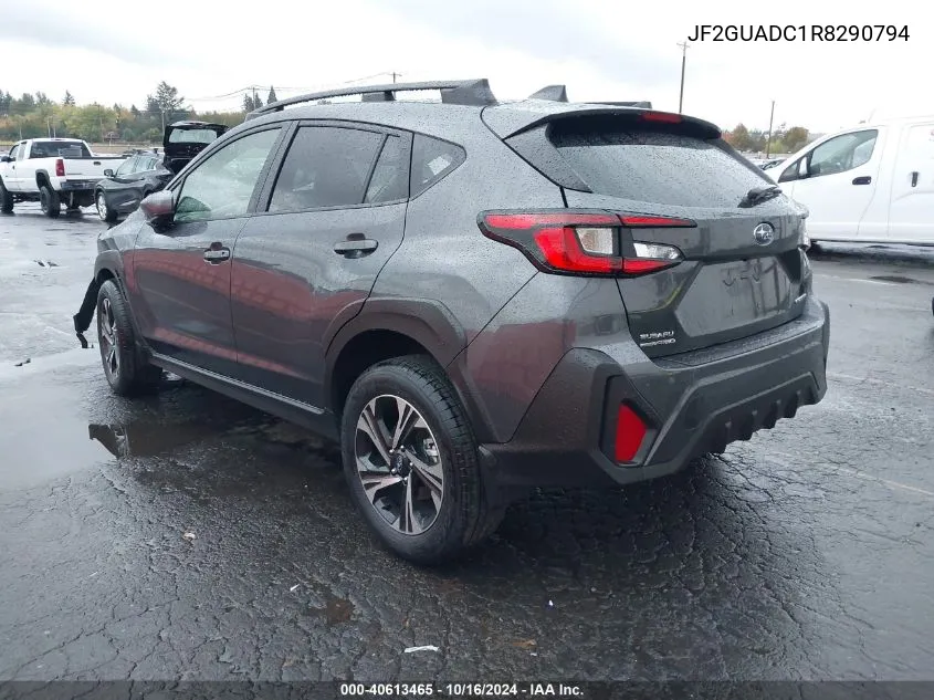 2024 Subaru Crosstrek Premium VIN: JF2GUADC1R8290794 Lot: 40613465