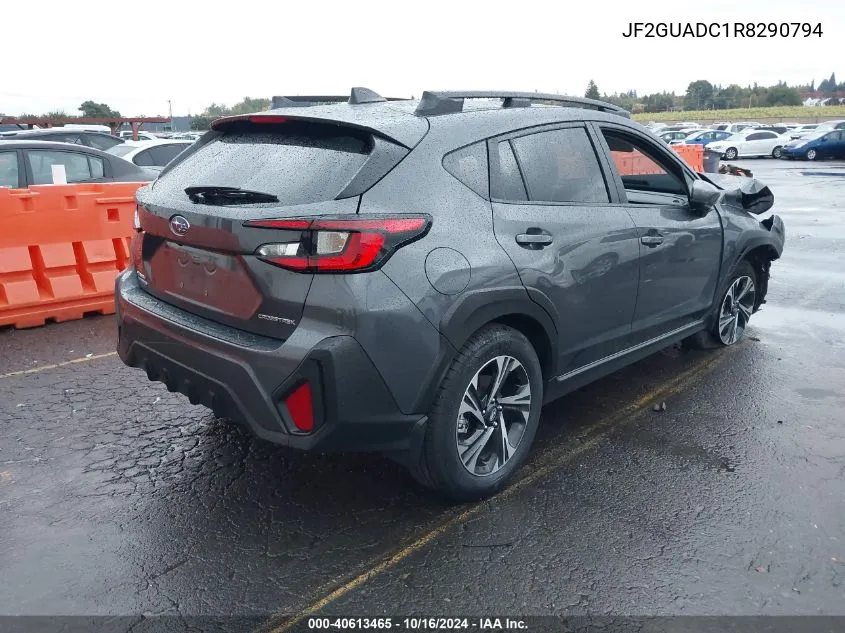 2024 Subaru Crosstrek Premium VIN: JF2GUADC1R8290794 Lot: 40613465