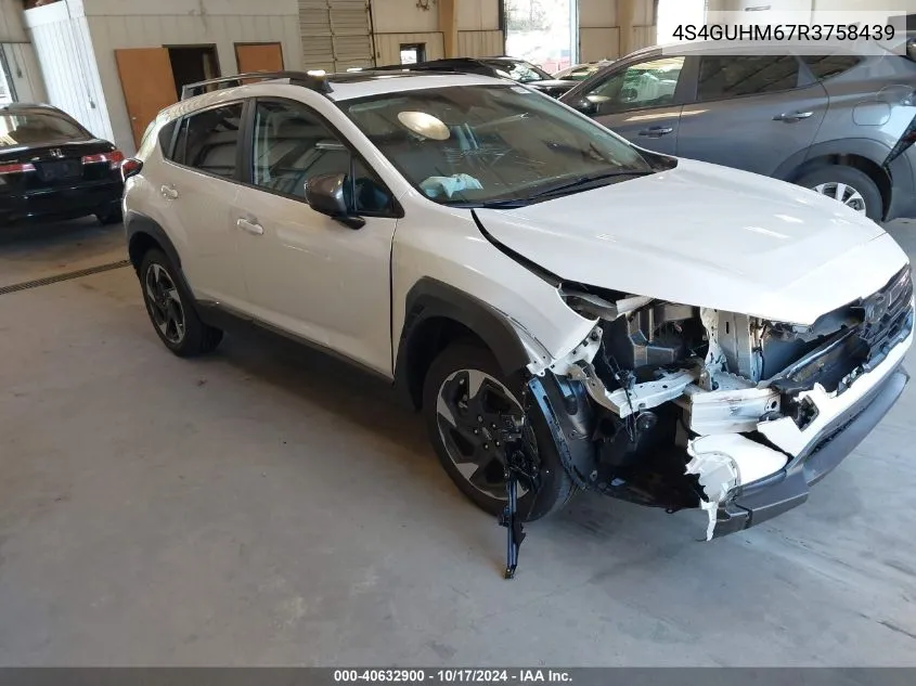 2024 Subaru Crosstrek Limited VIN: 4S4GUHM67R3758439 Lot: 40632900