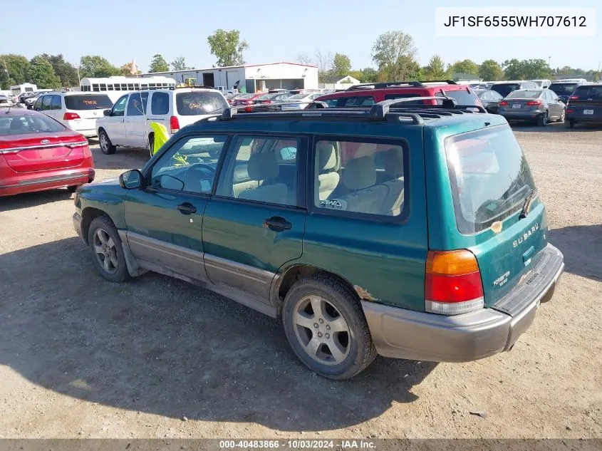 1998 Subaru Forester S VIN: JF1SF6555WH707612 Lot: 40483866