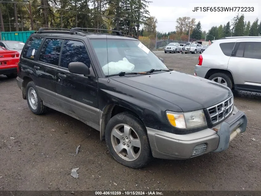 1998 Subaru Forester S VIN: JF1SF6553WH772233 Lot: 40610259