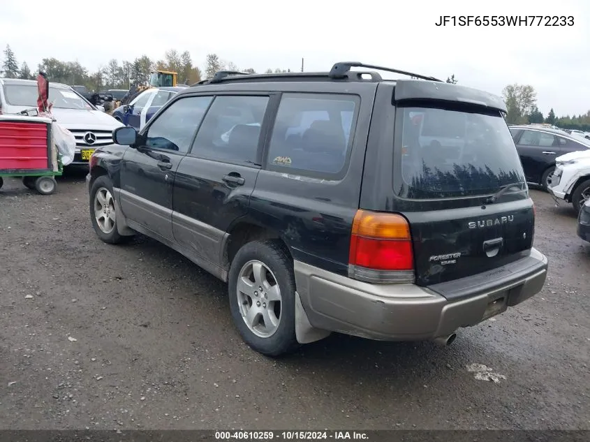 1998 Subaru Forester S VIN: JF1SF6553WH772233 Lot: 40610259