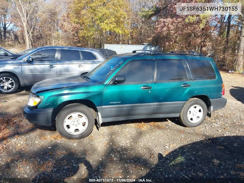 1998 Subaru Forester L VIN: JF1SF6351WH730155 Lot: 40751573