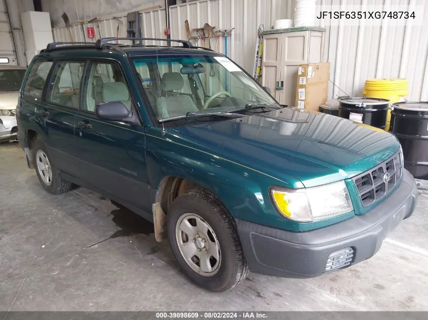 1999 Subaru Forester L VIN: JF1SF6351XG748734 Lot: 39898609