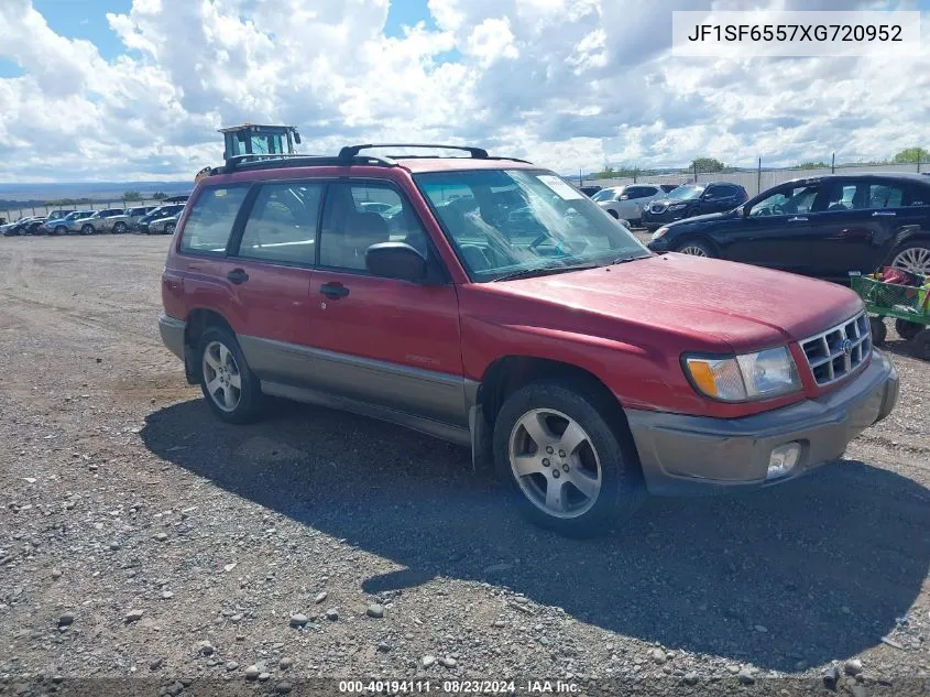 1999 Subaru Forester S VIN: JF1SF6557XG720952 Lot: 40194111