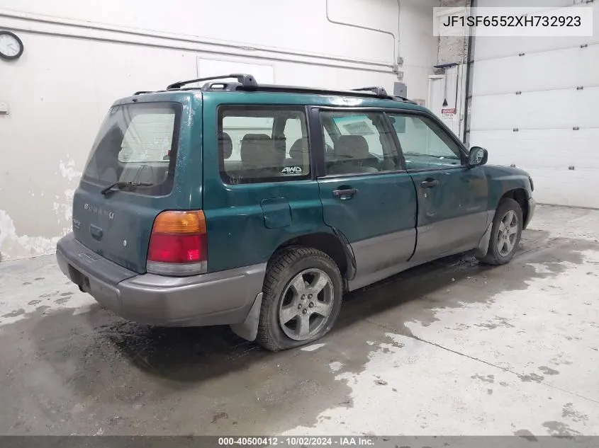 1999 Subaru Forester S VIN: JF1SF6552XH732923 Lot: 40500412